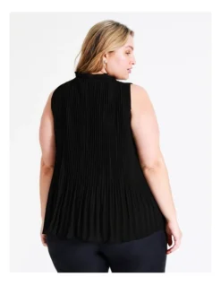 Basque Micro Pleat Top In Black 14 Basque Micro Pleat Top In Black -Basque Store Online 945531730 6 720x928