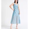 Basque V Neck Maxi Dress In Sky Blue -Basque Store Online 946689940 1 720x928