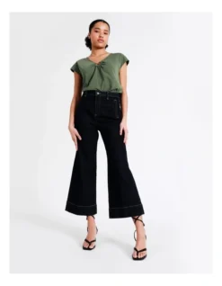 Basque Organic Cotton Blend Ring Detail Tee In Khaki 10 Basque Organic Cotton Blend Ring Detail Tee In Khaki -Basque Store Online 946690570 3 720x928