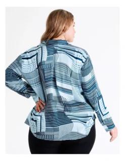 Basque Button Through Viscose Satin Shirt In Assorted -Basque Store Online 946690750 6 720x928