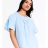 Basque Organic Cotton Voile Top In Sky Blue -Basque Store Online 946691470 1 720x928