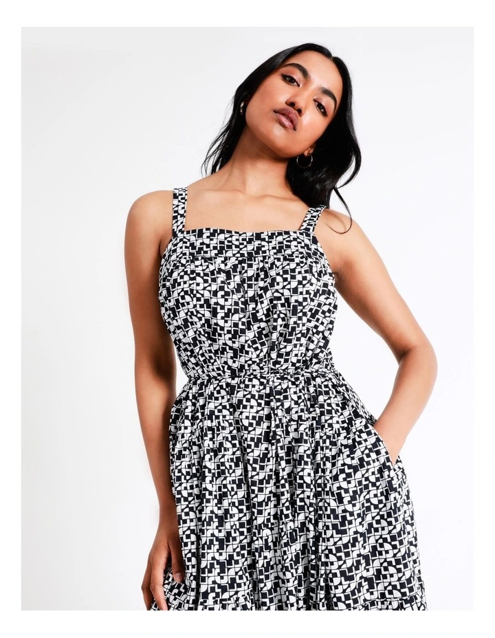 Basque Organic Cotton Maxi Dress In Assorted 4 Basque Organic Cotton Maxi Dress In Assorted - Image 2