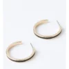 Basque Enamel Hoop Earring 30mm In Black -Basque Store Online 946756270 1 720x928