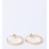 Basque Enamel Hoop Earring 30mm In Gold -Basque Store Online 946756540 1 720x928