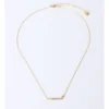 Basque Bar Necklace With Cubic Zirconia In Gold -Basque Store Online 946757260 1 720x928