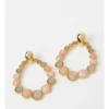 Basque Stone Oval Drop Earring In Pink -Basque Store Online 946757620 1 720x928