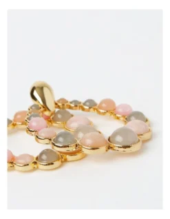 Basque Stone Oval Drop Earring In Pink -Basque Store Online 946757620 3 720x928