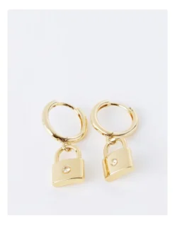 Basque Lock Earrings In Gold