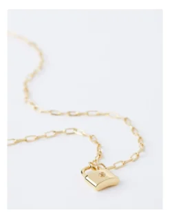 Basque Padlock Necklace In Gold -Basque Store Online 946758160 3 1 720x928