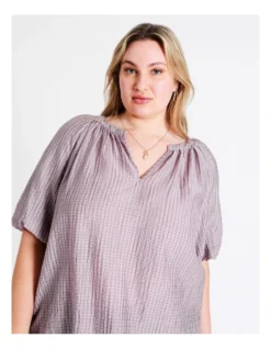 Basque Bubble Sleeve Top In Lilac -Basque Store Online 948223180 7 1 720x928