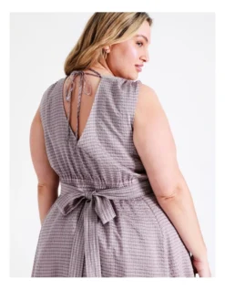 Basque V Neck Elasticated Waist Maxi Dress In Lilac -Basque Store Online 948223270 3 720x928