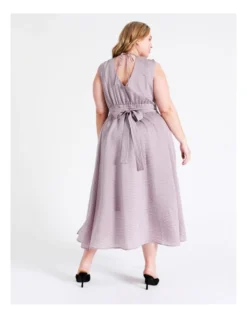 Basque V Neck Elasticated Waist Maxi Dress In Lilac -Basque Store Online 948223270 5 720x928