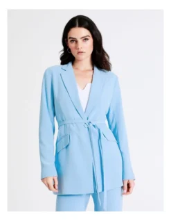 Basque Single Breasted Blazer In Sky Blue 12 Basque Single Breasted Blazer In Sky Blue -Basque Store Online 948223810 4 720x928