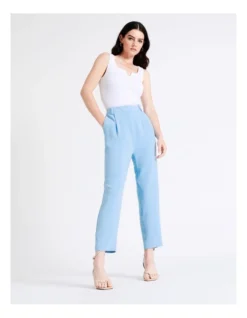 Basque Straight Leg Suit Pant In Sky Blue -Basque Store Online 948223900 4 720x928