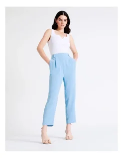 Basque Straight Leg Suit Pant In Sky Blue -Basque Store Online 948223900 6 720x928