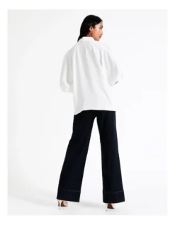 Basque Cropped Puff Sleeve Shirt In Ivory -Basque Store Online 956210320 5 720x928