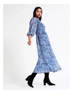 Basque Recycled Poly Shirred Bodice Midi Dress In Assorted 11 Basque Recycled Poly Shirred Bodice Midi Dress In Assorted -Basque Store Online 956210860 3 720x928