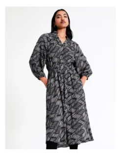Basque Stand Collared Midi Shirt Dress In Assorted 14 Basque Stand Collared Midi Shirt Dress In Assorted -Basque Store Online 956210950 6 720x928