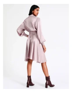 Basque Crinkle Satin Mini Shirt Dress In Lilac 13 Basque Crinkle Satin Mini Shirt Dress In Lilac -Basque Store Online 956211130 5 720x928