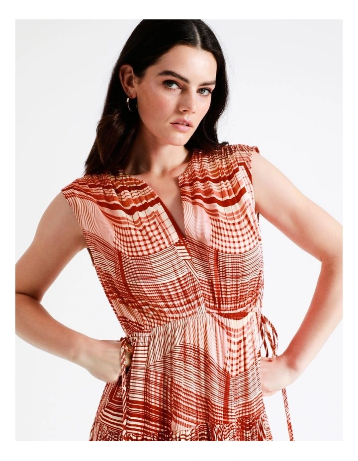 Basque Draped Viscose Satin Maxi Dress In Red 4 Basque Draped Viscose Satin Maxi Dress In Red - Image 2