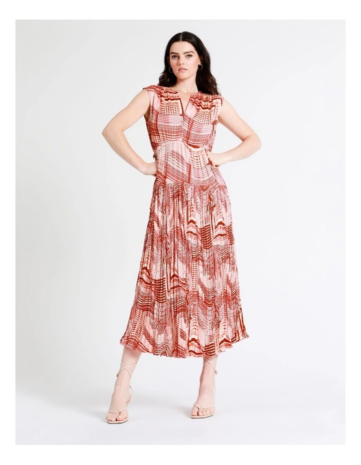 Basque Draped Viscose Satin Maxi Dress In Red 5 Basque Draped Viscose Satin Maxi Dress In Red - Image 3