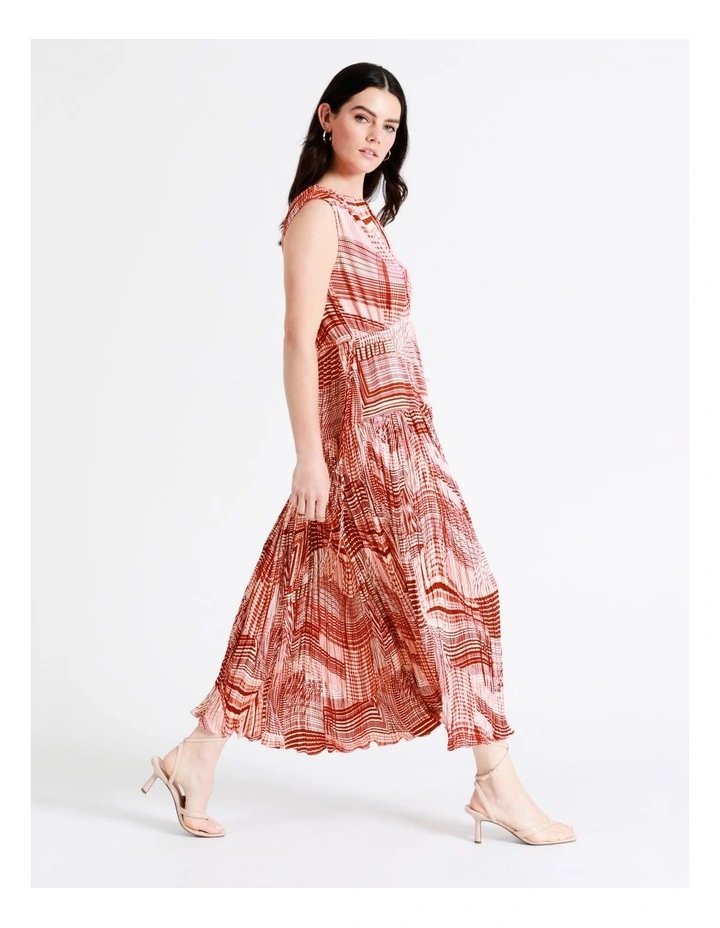 Basque Draped Viscose Satin Maxi Dress In Red 9 Basque Draped Viscose Satin Maxi Dress In Red - Image 7