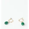 Basque Delicate Malachite Drop Earring In Gold -Basque Store Online 960218830 1 720x928