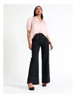 Basque Recycled Polyester Satin Blouse In Blush 14 Basque Recycled Polyester Satin Blouse In Blush -Basque Store Online 960417190 6 720x928