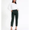 Basque Organic Cotton Blend Sateen Pant In Forest -Basque Store Online 962582410 1 720x928