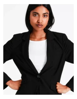 Basque Essential Single Button Blazer In Black -Basque Store Online 962624260 3 720x928