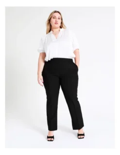 Basque Essential Straight Leg Pant In Black -Basque Store Online 962624710 3 720x928