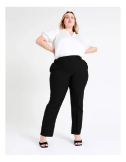 Basque Essential Straight Leg Pant In Black -Basque Store Online 962624710 5 720x928