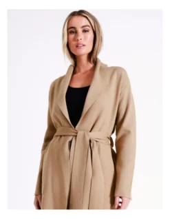 Basque Double Faced Cardi In Camel -Basque Store Online 967507480 3 720x928