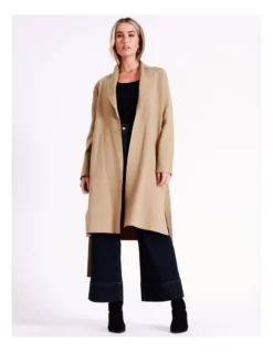 Basque Double Faced Cardi In Camel -Basque Store Online 967507480 7 720x928
