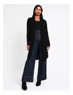 Basque Longline Cardi In Black 11 Basque Longline Cardi In Black -Basque Store Online 967507750 3 720x928