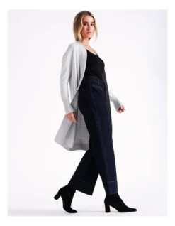 Basque Longline Cardi In Silver Marle -Basque Store Online 967507840 5 720x928