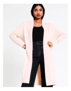 Basque Longline Cardi In Blush -Basque Store Online 967507930 6 720x928