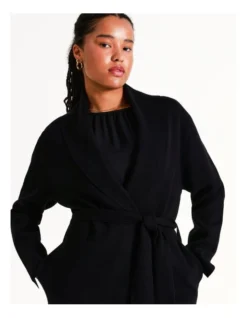 Basque Double Faced Cardi In Black -Basque Store Online 967508470 6 720x928