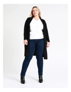 Basque Longline Cardi In Black