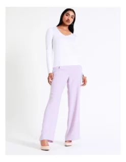 Basque Ribbed Long Sleeve T-Shirt In Ivory -Basque Store Online 967936420 6 720x928