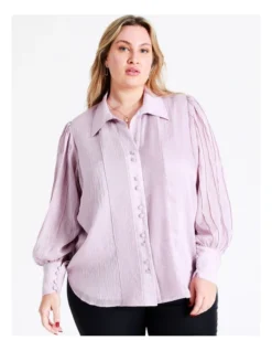 Basque Pintuck Shirt In Lilac -Basque Store Online 968711950 4 720x928