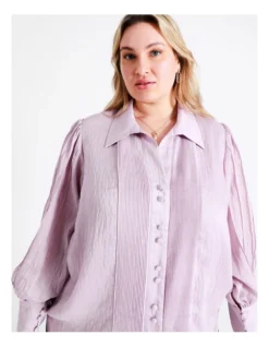 Basque Pintuck Shirt In Lilac -Basque Store Online 968711950 5 720x928