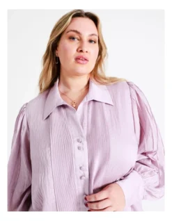 Basque Pintuck Shirt In Lilac -Basque Store Online 968711950 7 720x928