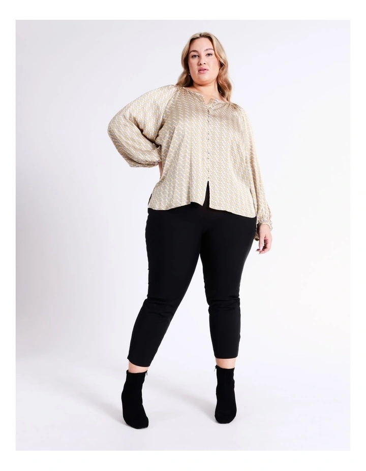 Basque Recycled Bruised Poly Satin Button Through Shirt In Assorted 5 Basque Recycled Bruised Poly Satin Button Through Shirt In Assorted - Image 3