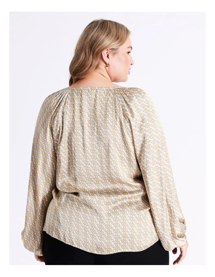 Basque Recycled Bruised Poly Satin Button Through Shirt In Assorted 7 Basque Recycled Bruised Poly Satin Button Through Shirt In Assorted - Image 5