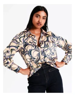 Basque Recycled Satin Printed Shirt In Assorted 9 Basque Recycled Satin Printed Shirt In Assorted -Basque Store Online 968714020 5 720x928