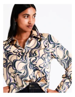 Basque Recycled Satin Printed Shirt In Assorted 11 Basque Recycled Satin Printed Shirt In Assorted -Basque Store Online 968714020 7 720x928