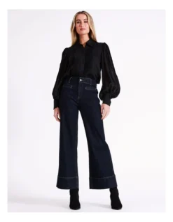 Basque Pintuck Shirt In Black -Basque Store Online 968714200 3 720x928