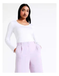 Basque Crepe Wide Leg Pant In Lilac -Basque Store Online 968714380 3 720x928