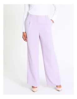 Basque Crepe Wide Leg Pant In Lilac -Basque Store Online 968714380 4 720x928